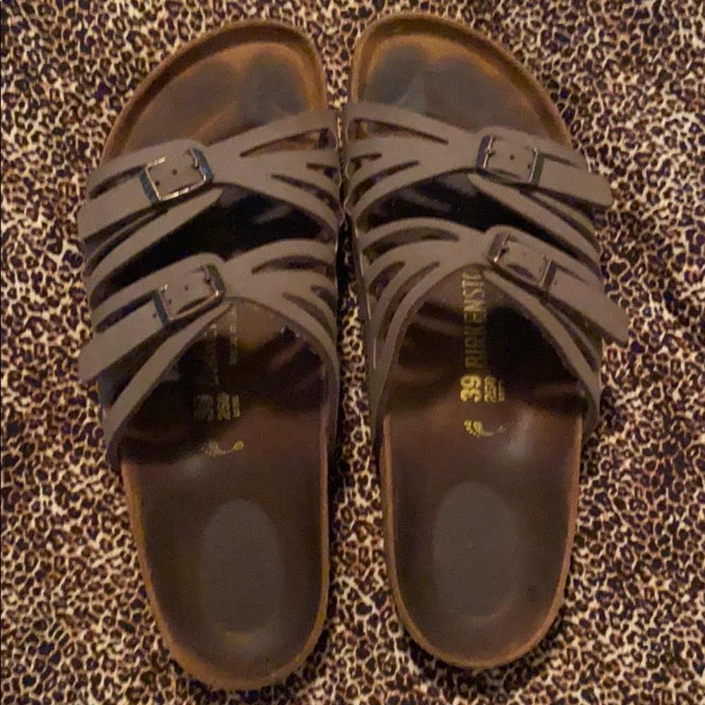 Birkenstock Granada Tabacco Brown Euro 39 EUC